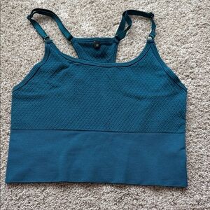Balance Athletica Teal Textured Cropped Tank